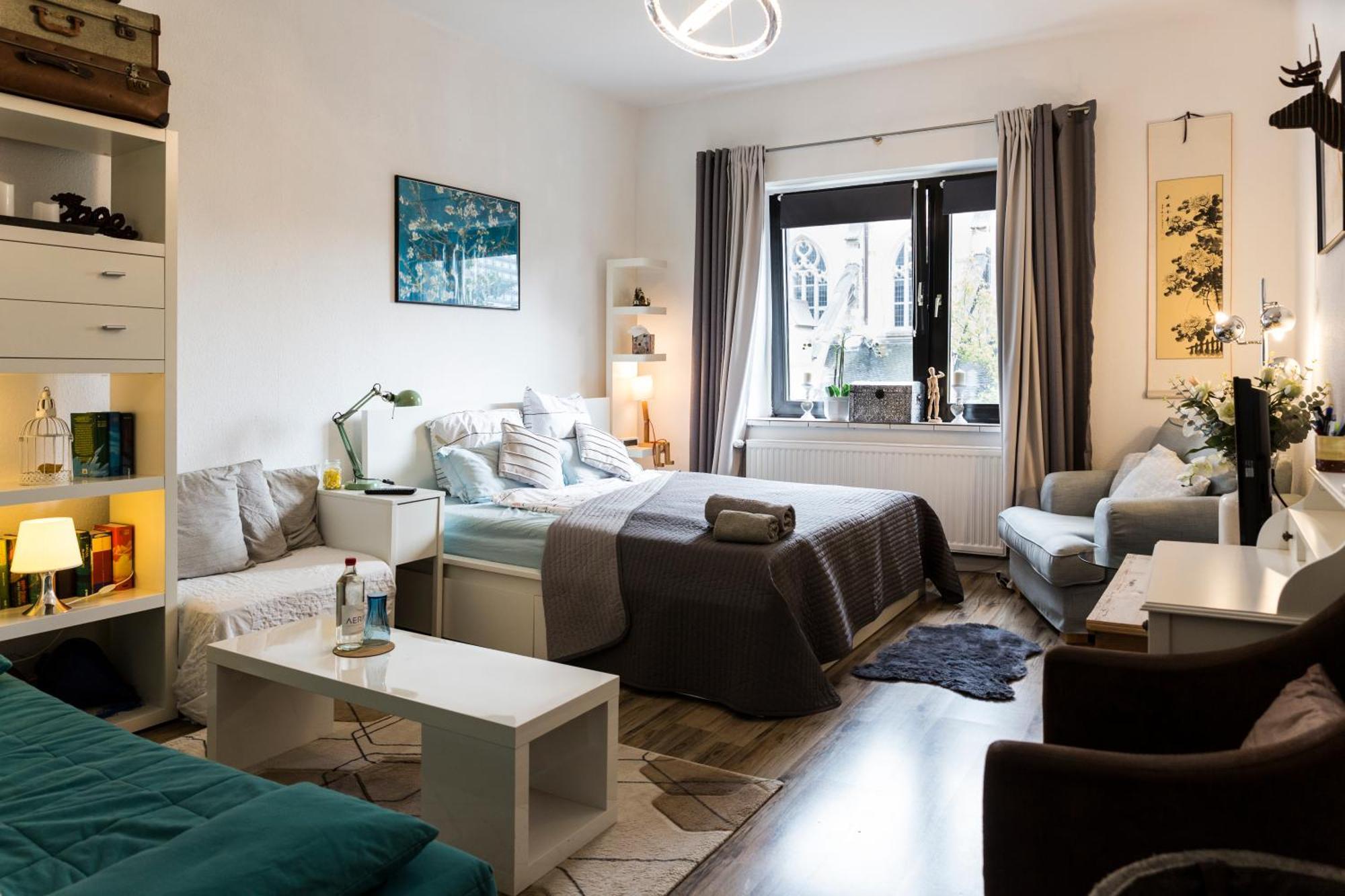 Beautiful Cozy 1-Room Apartment, Near Rhine Düsseldorf Buitenkant foto